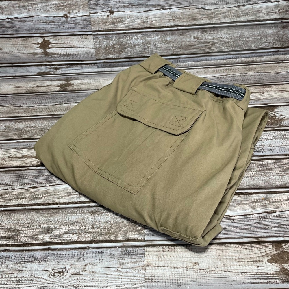Dulut Trading Mens Tan Cargo Pants Hiking Outdoor Belt XLx30